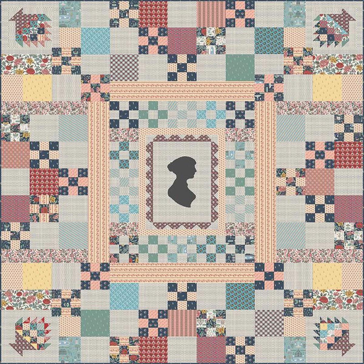 SALE Emma Quilt Boxed Kit KT-16530 - Riley Blake - Box Pattern Fabric - Jane Austen - Quilting Cotton - Licensed Product