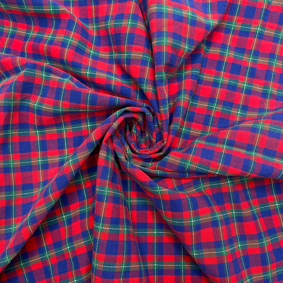 They Have Gone Plaid - Cotton Blend Woven - Red Multi Plaid - Bundles