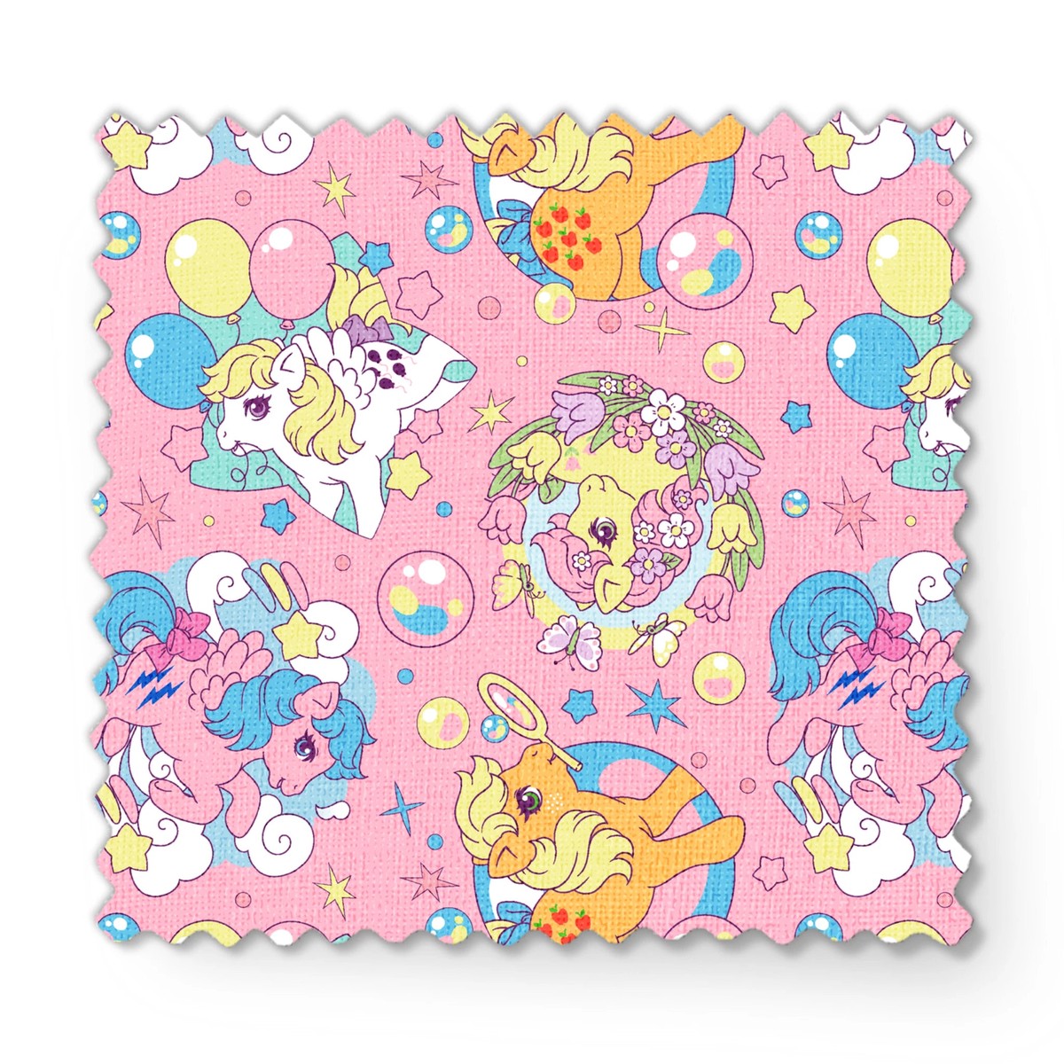 Hasbro My Little Pony Party Time on Pink Fabric