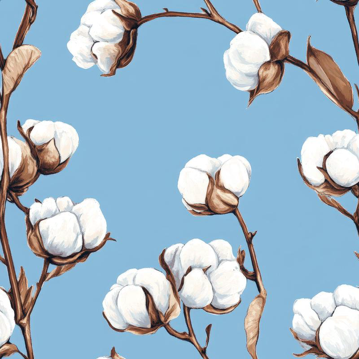 Raw White Cotton Pattern 5 Quilting Cotton Fabric