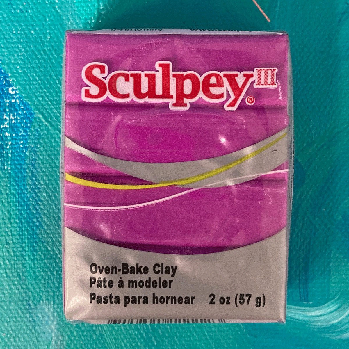 Sculpey III Polymer Clay, Pearl Fuchsia, 1 pc.