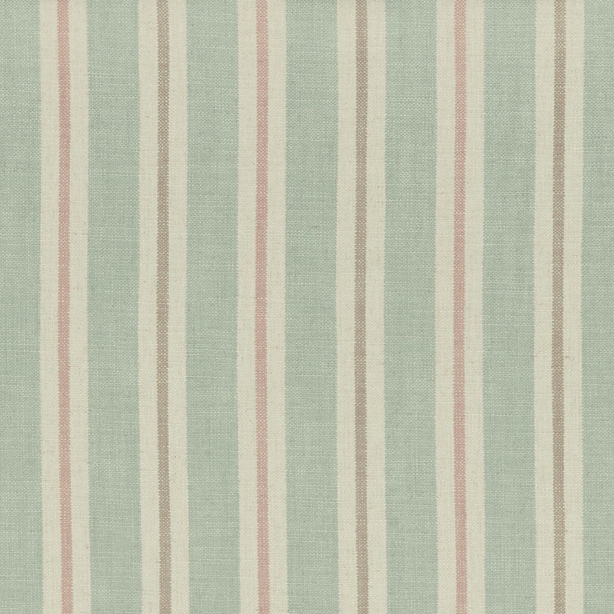 CLARKE AND CLARKE - SACKVILLE STRIPE- MINERAL/BLUSH - Fabric by the Yard