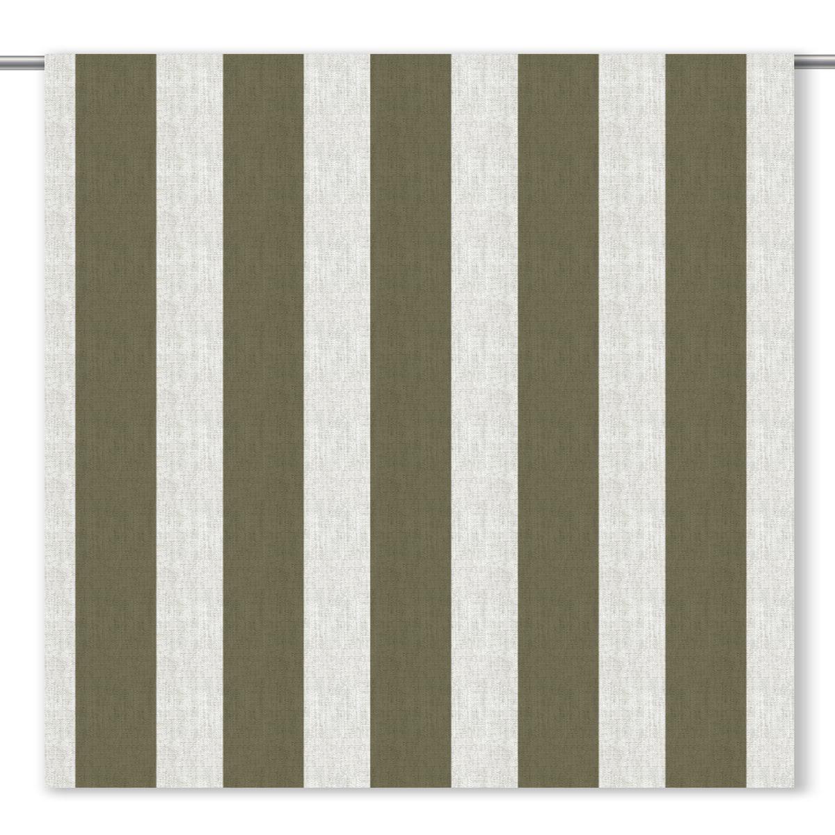 'Green Scene' Fabric by the Yard (Olive Green/ White)