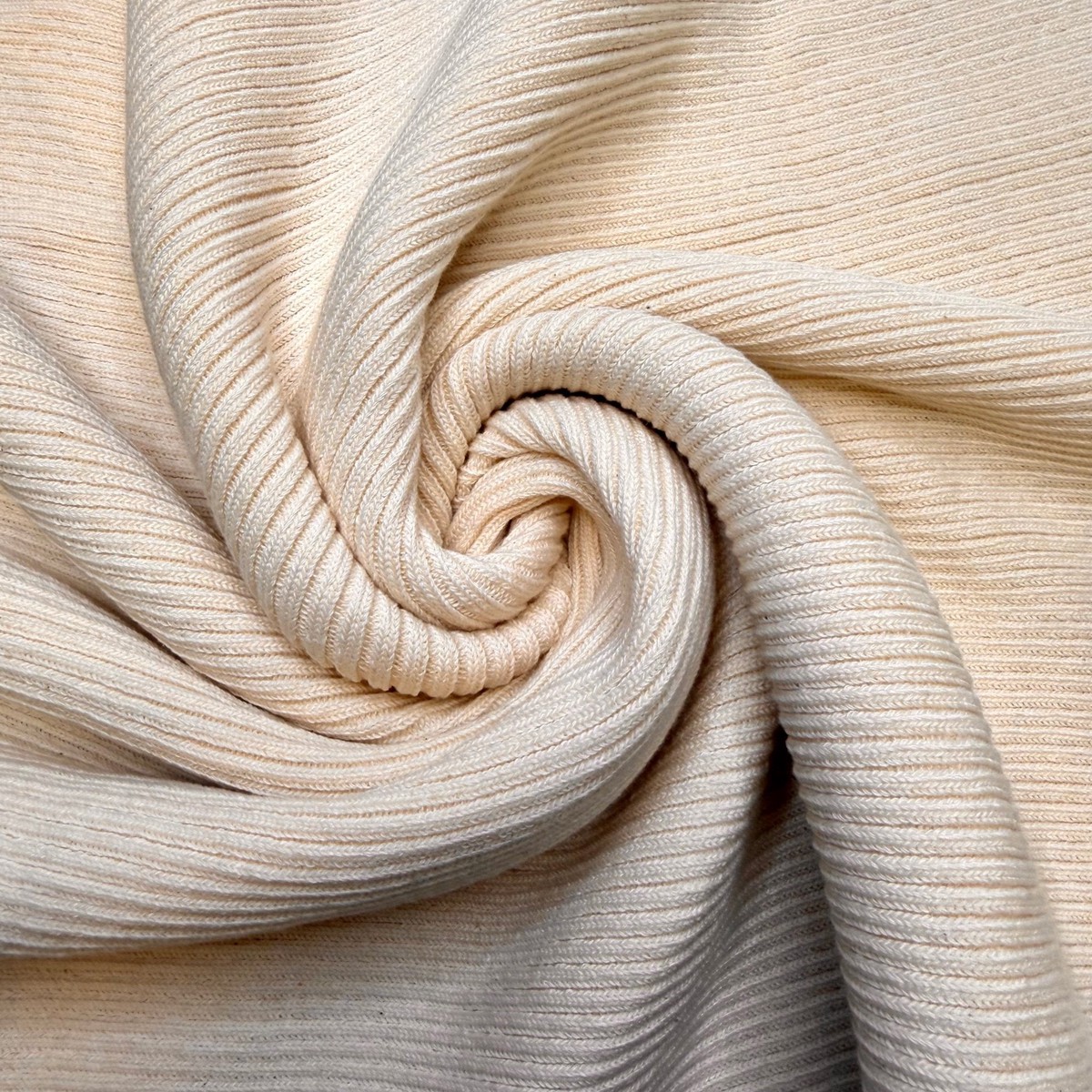 Luxury Snuggie - Tubular Rib Knit Natural Blend Knit - Cream - 2M Bundle