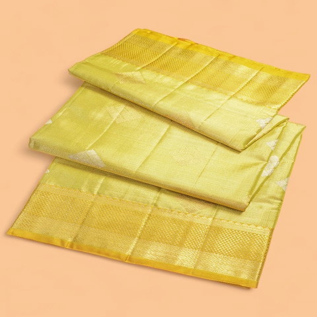 Kanchipuram Silk Tissue Butta Green Saree
