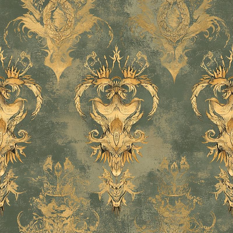 Draconian Royale Pattern 32 Quilting Cotton Fabric