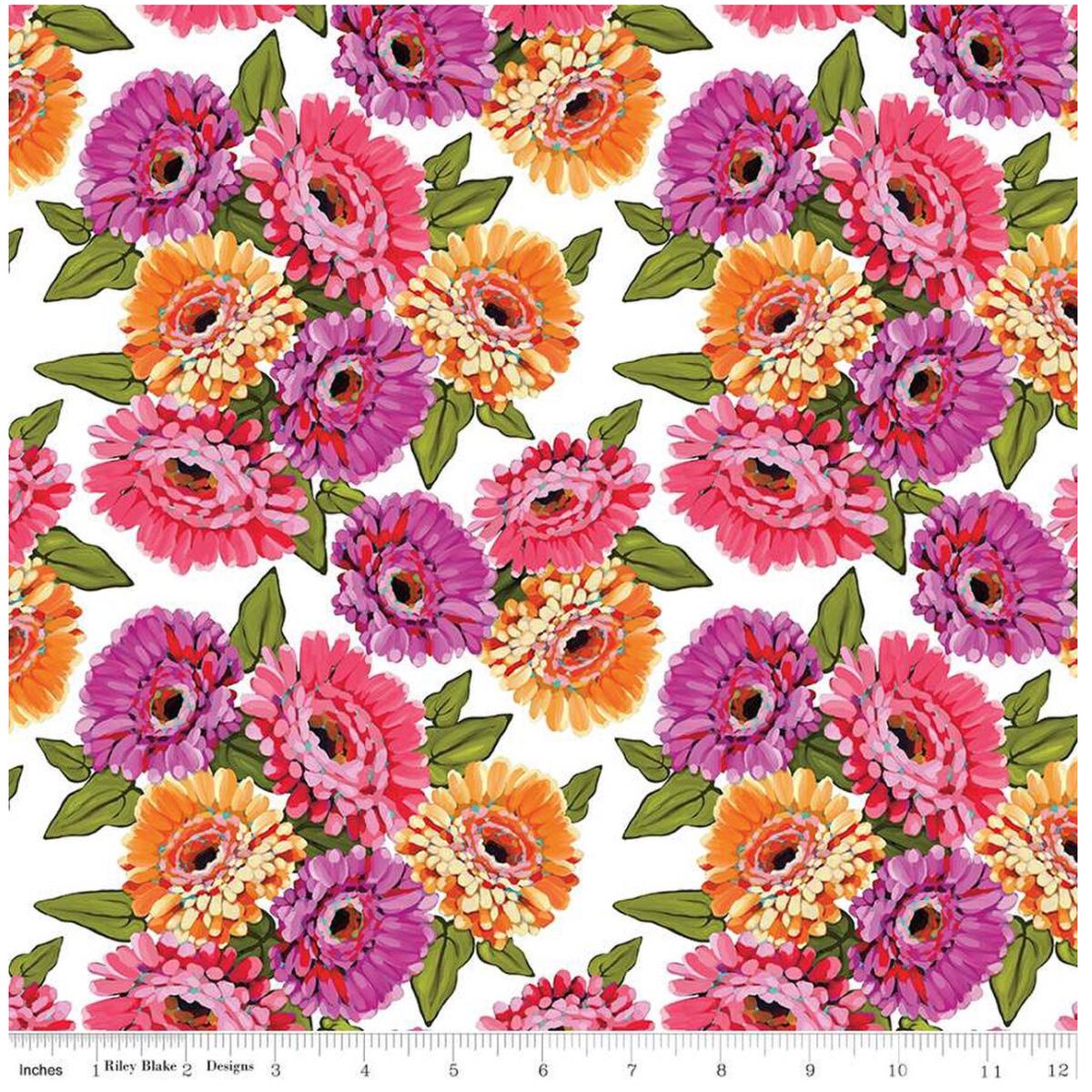 Zinnias-Main White