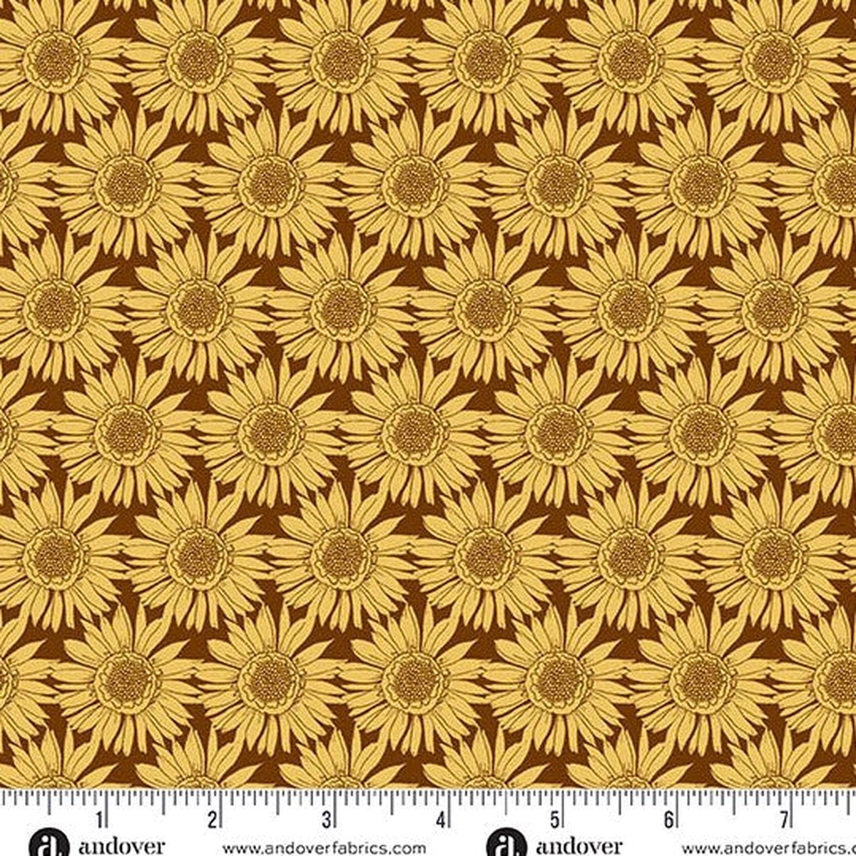 andover-Yellow Sunlit Bloom 1623Y Flourish by Alexandra Bordallo
