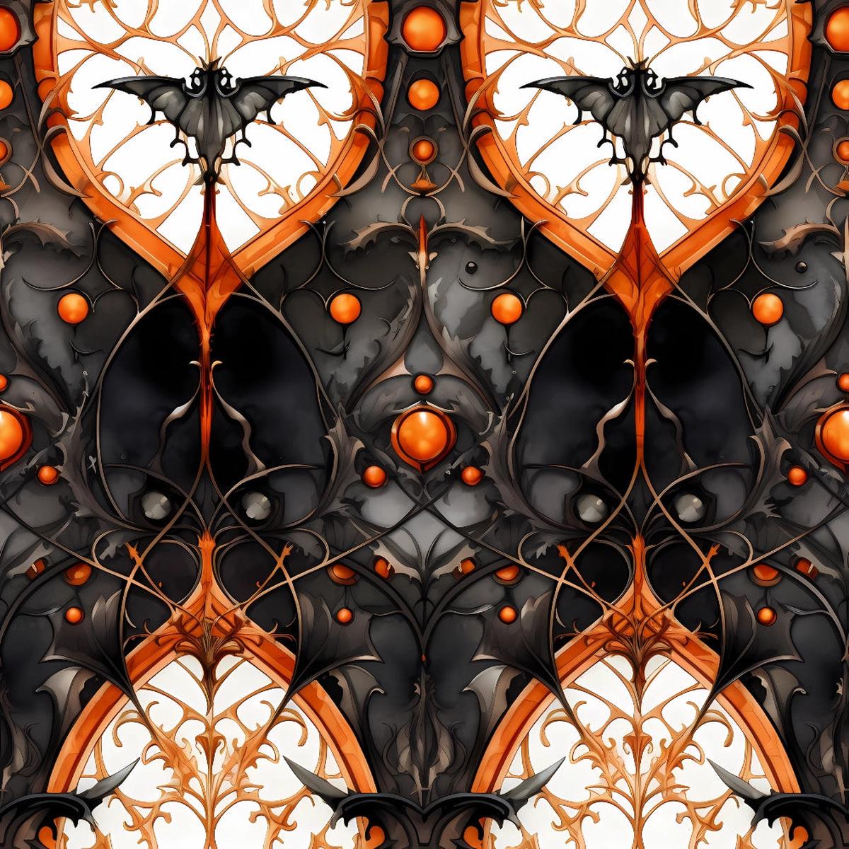 Gothic Halloween Pattern 11 Quilting Cotton Fabric