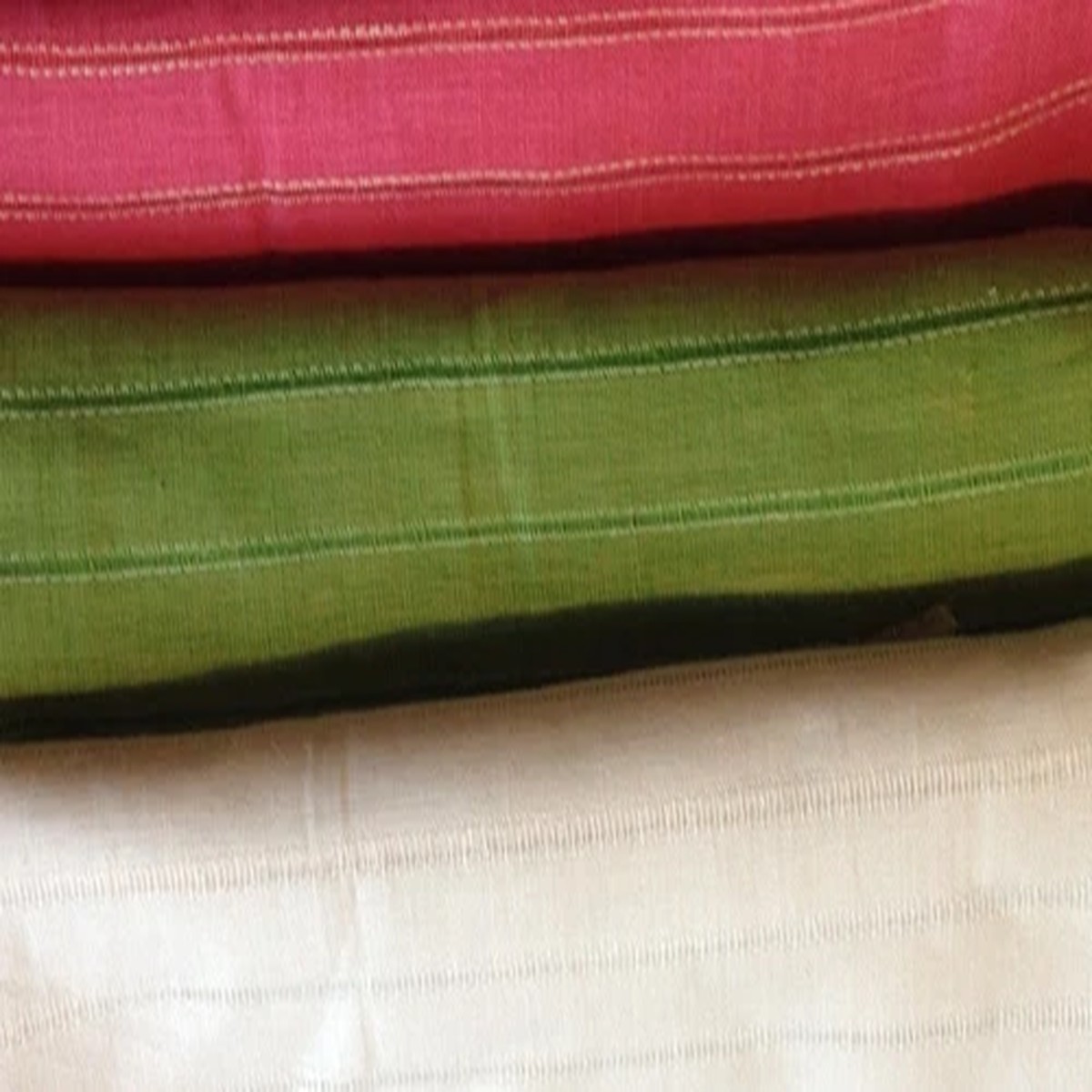 100% Flax Linen Fabric Yarn Dyed Dobby Stripe Medium Weight 57" Wide By Yard