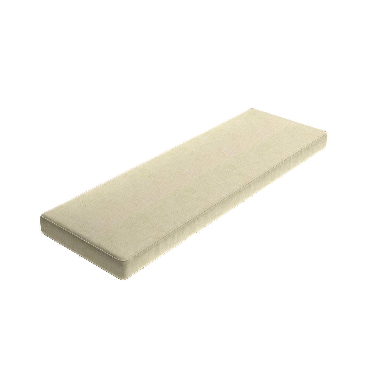 Custom Bench Cushion in Woven Cotton - Beige