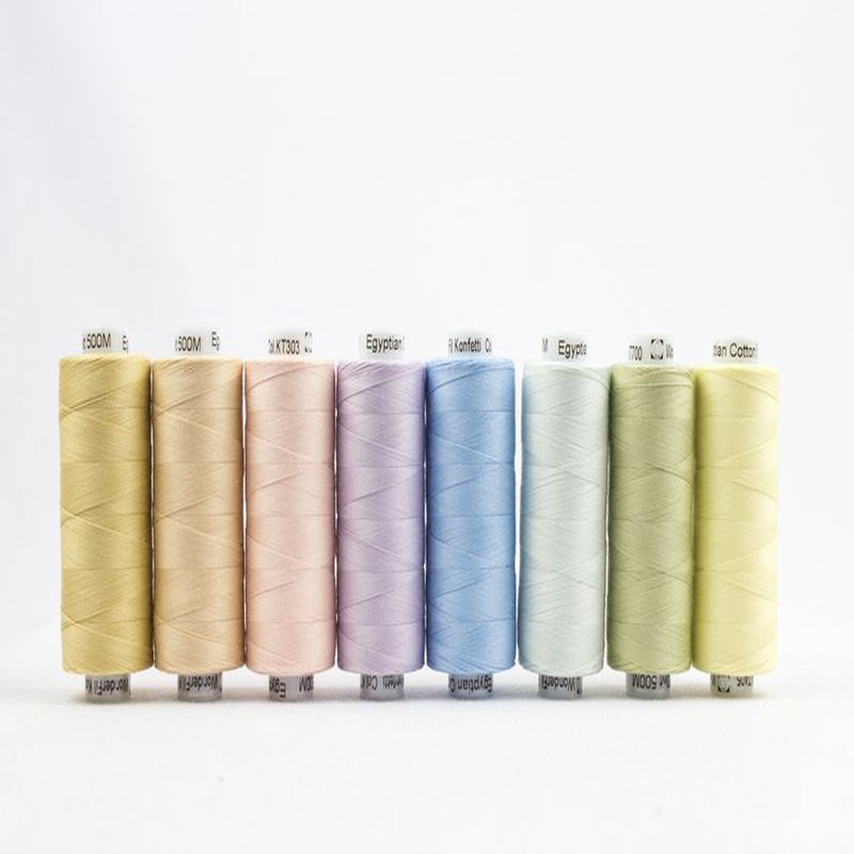 Konfetti 8 Pack - Iced Pastels - Cotton 50wt 547yd (500m) - WonderFil Specialty Threads