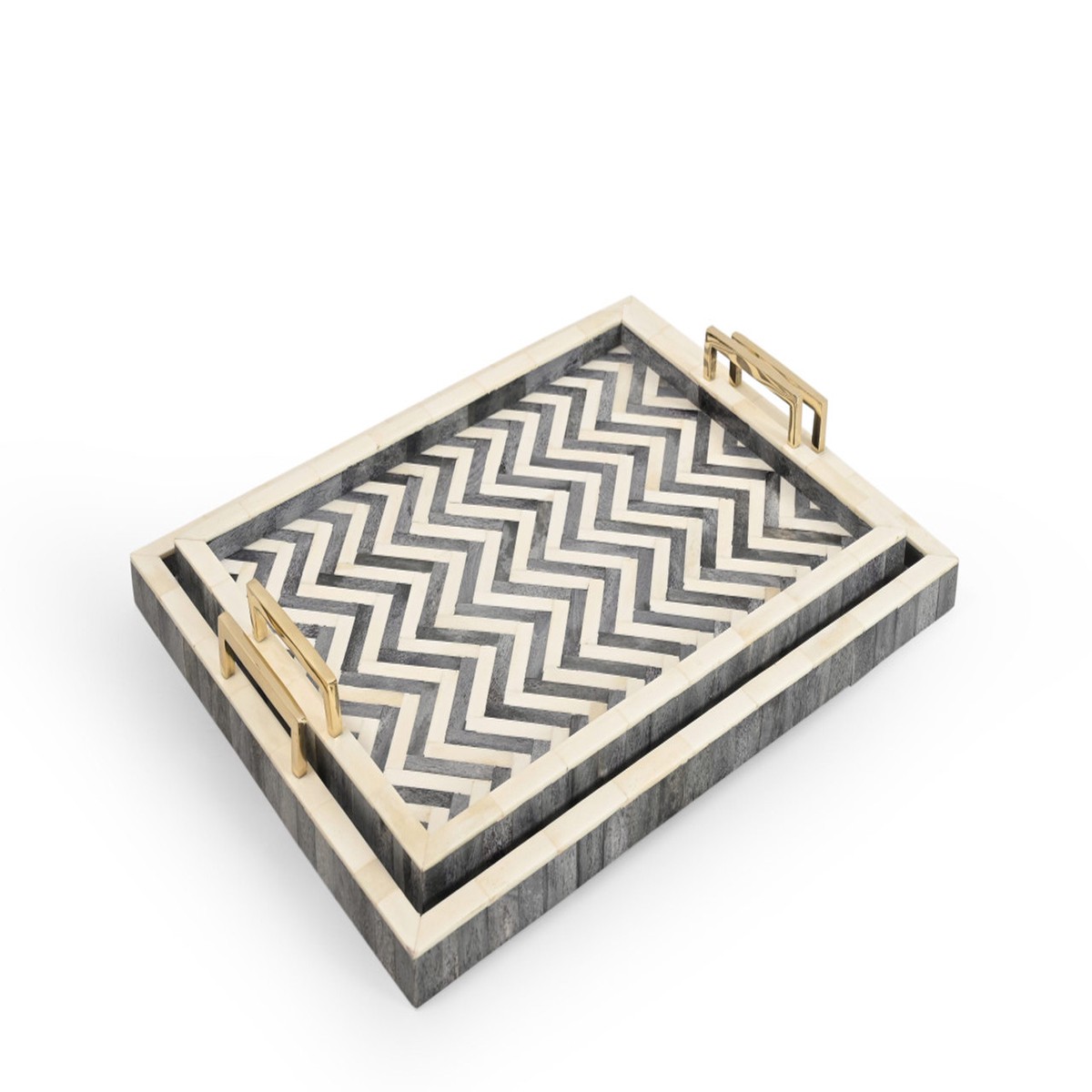 Go Home Ltd - Lathan Trays Set of 2