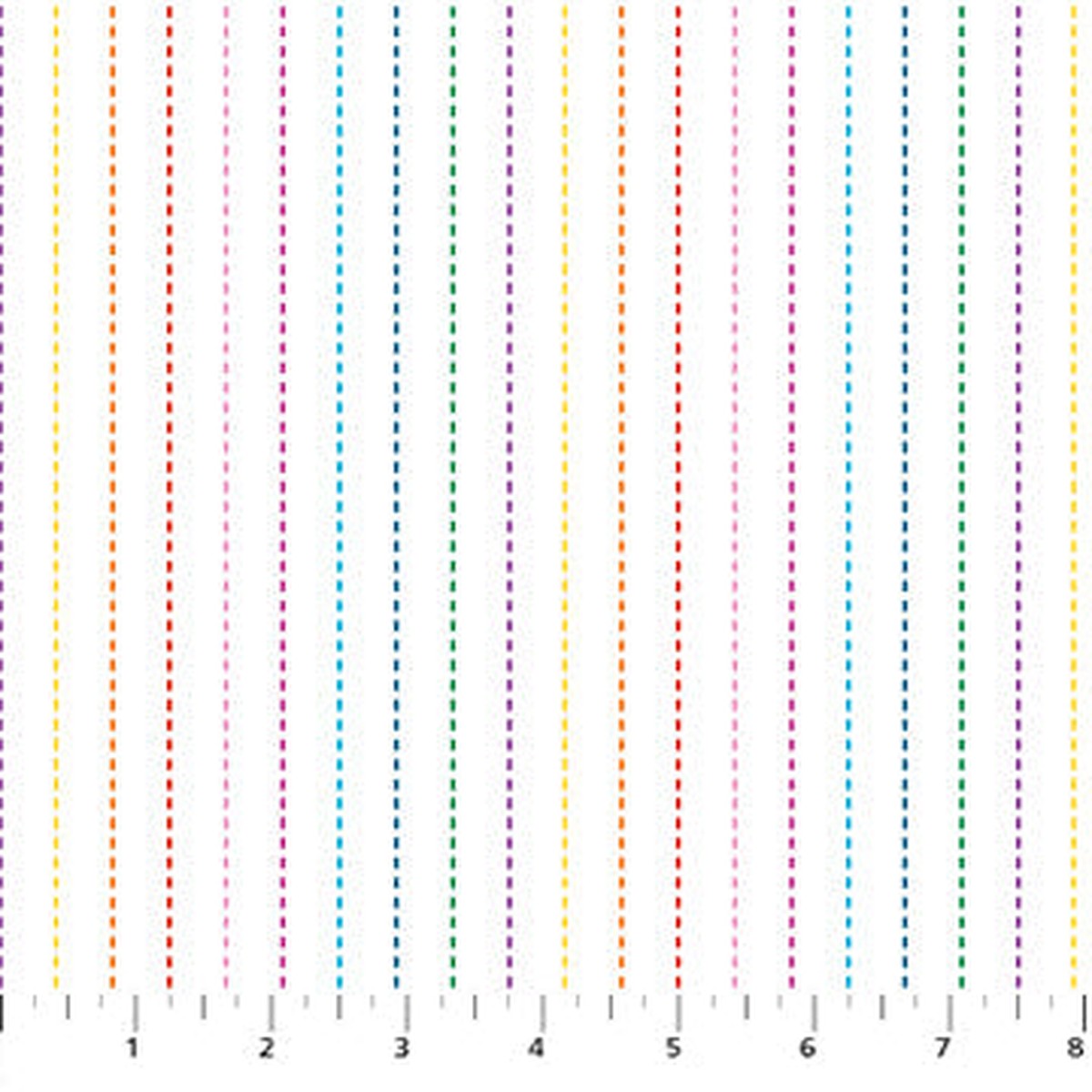 Dovetail 92029-10 Stripes White Multi
