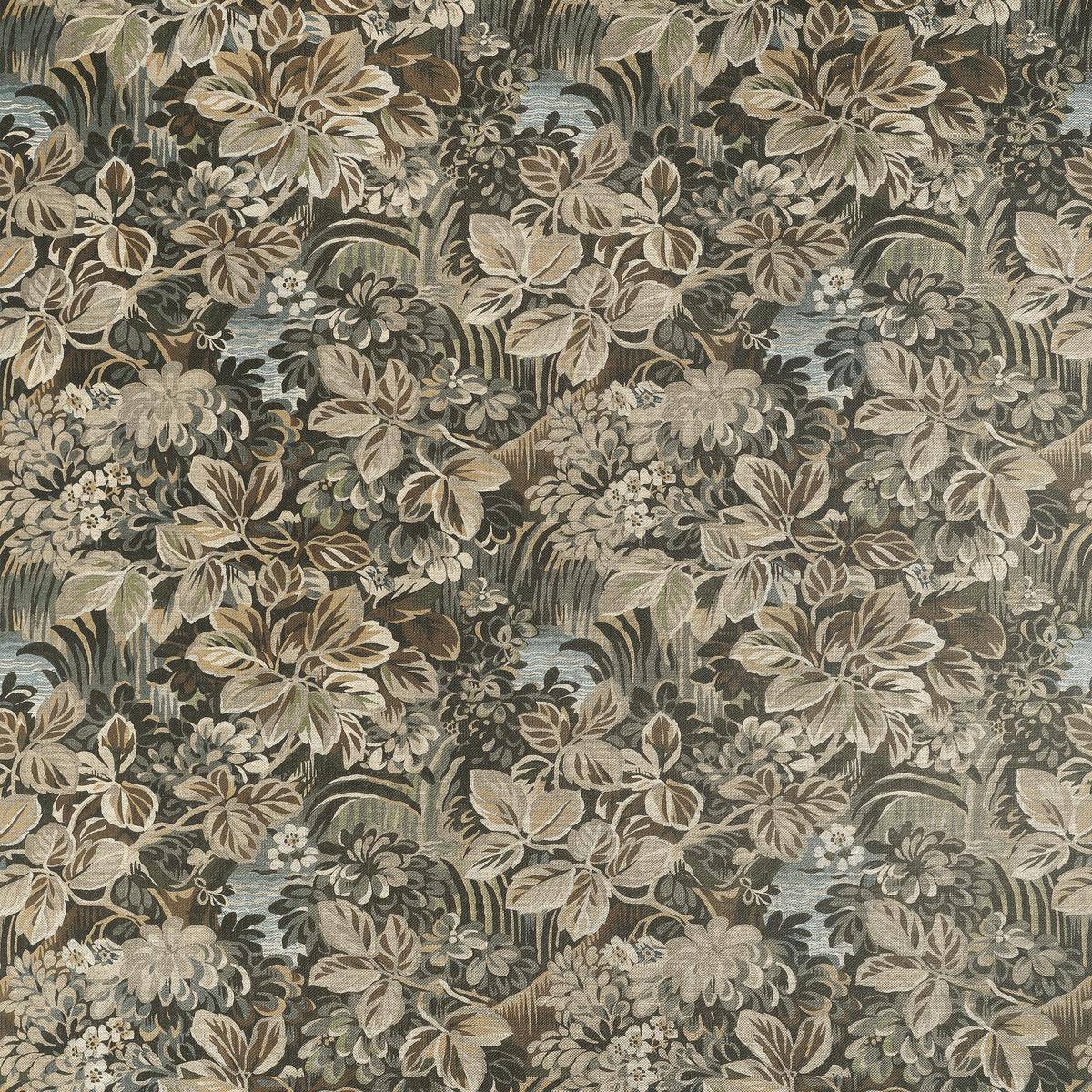 Night Garden Brown Fabric