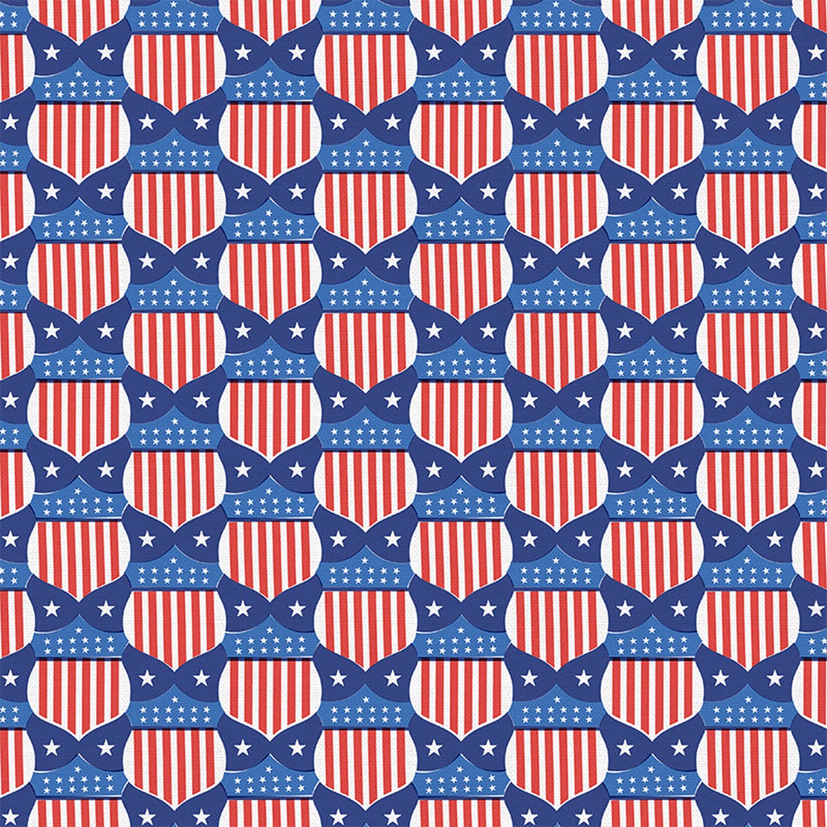 American Shields - Red/White