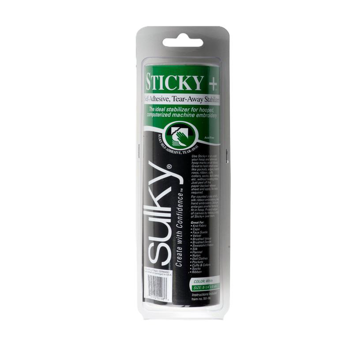 Sulky Sticky 8258243 x 6yd Roll Self-Adhesive Tear Away Stabilizer 551-08