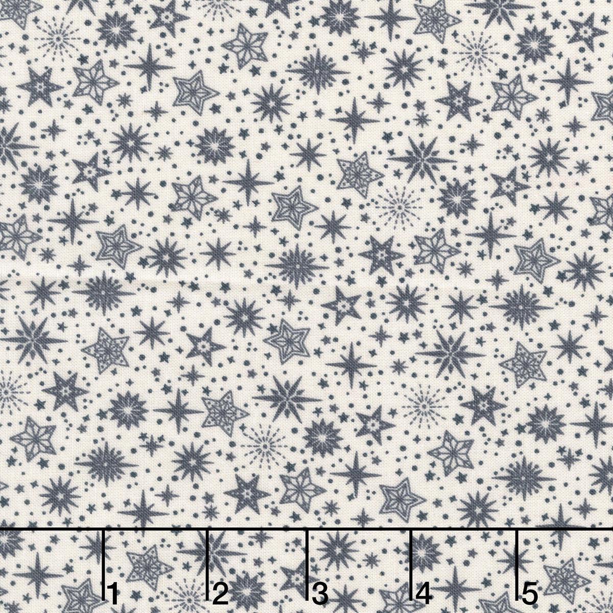 Scandi - Star Grey Yardage