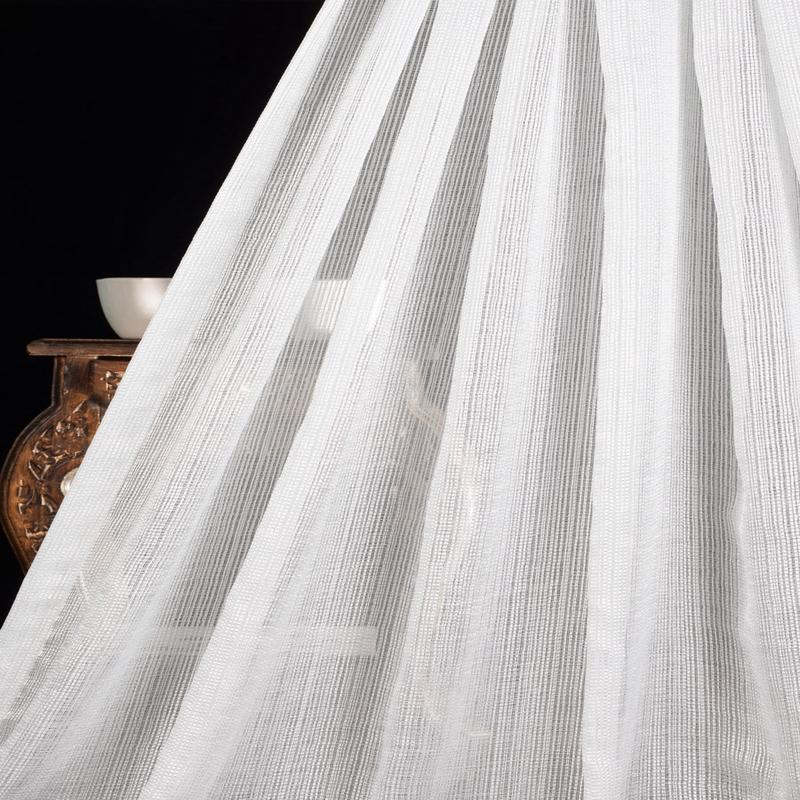 'Marissa Veil' Fabric by the Metre (White)