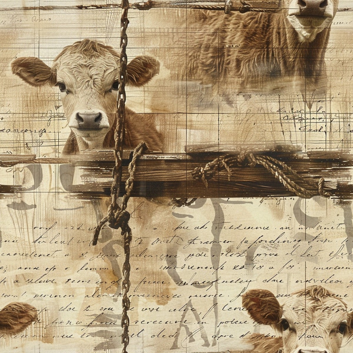 Farm Life Pattern 71 Quilting Cotton Fabric