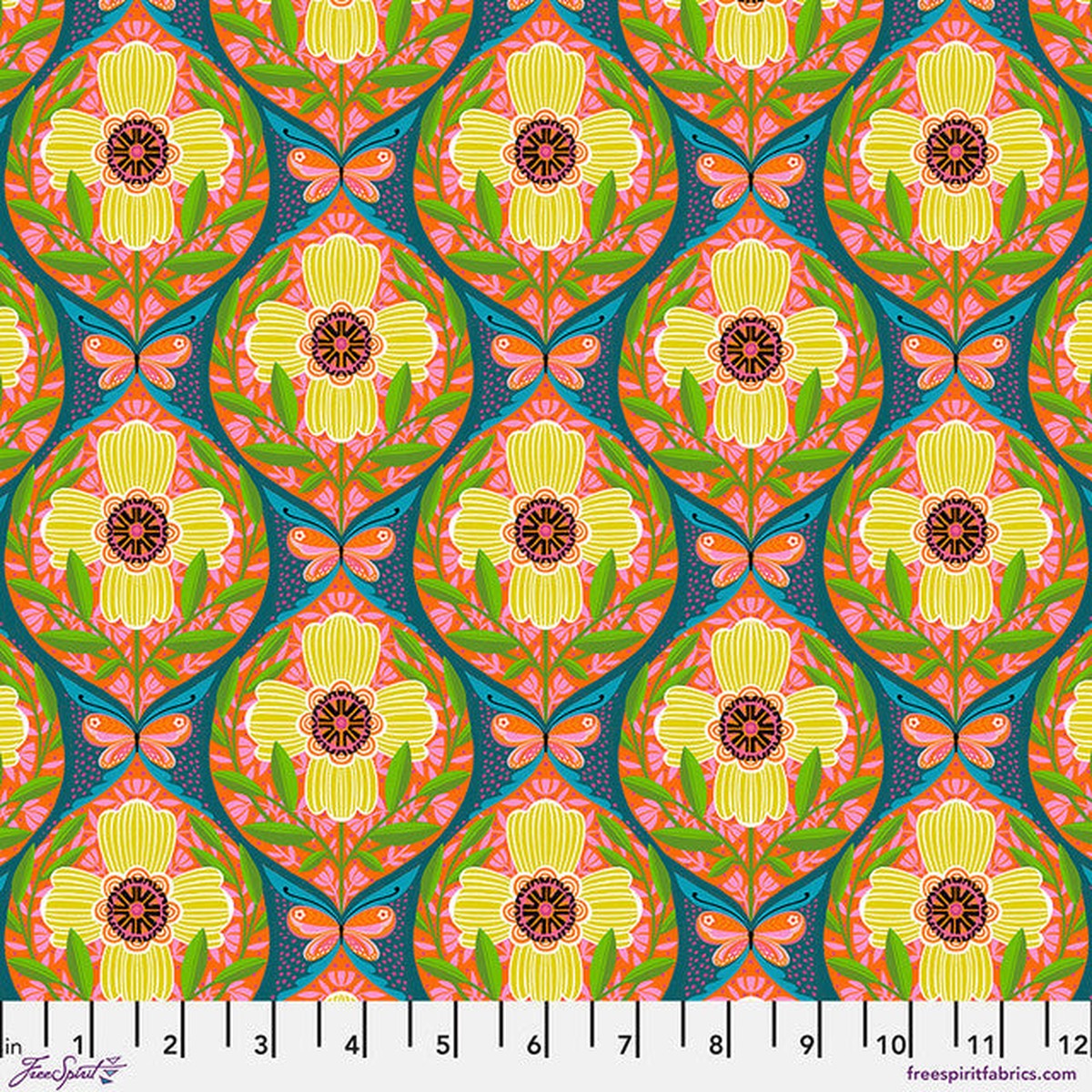 Multi Never Too Many What the Birds Said Cotton 44"/45" Fabric Per Yard