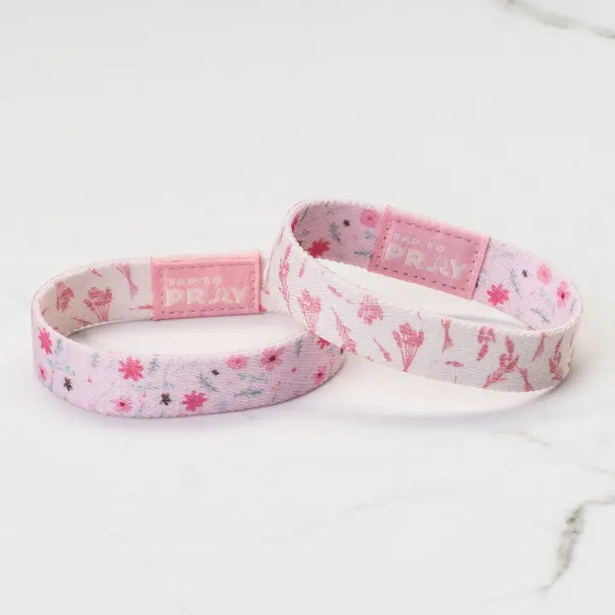 Tap To Pray Reversible Wristbands - Meadows - Pink
