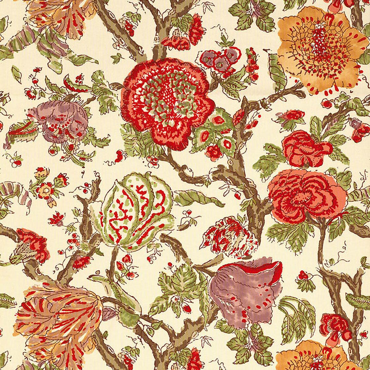 SCHUMACHER CLASSIC PRINTS PONDICHERRY PRINTS PRINTS CORAL - 174122