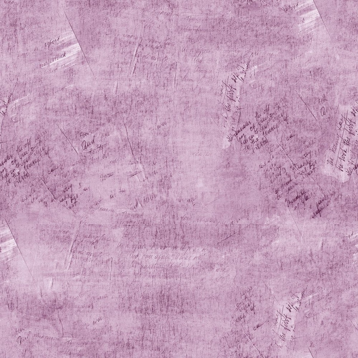 Vintage Script Fabric - Boat Orchid