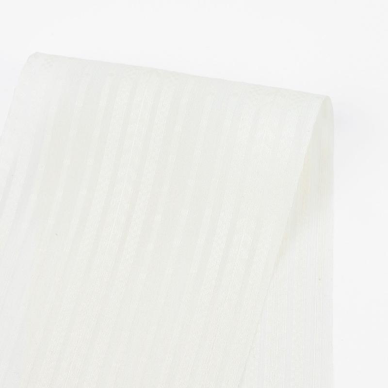 Leaf Stripe Silk/Cotton - Ivory