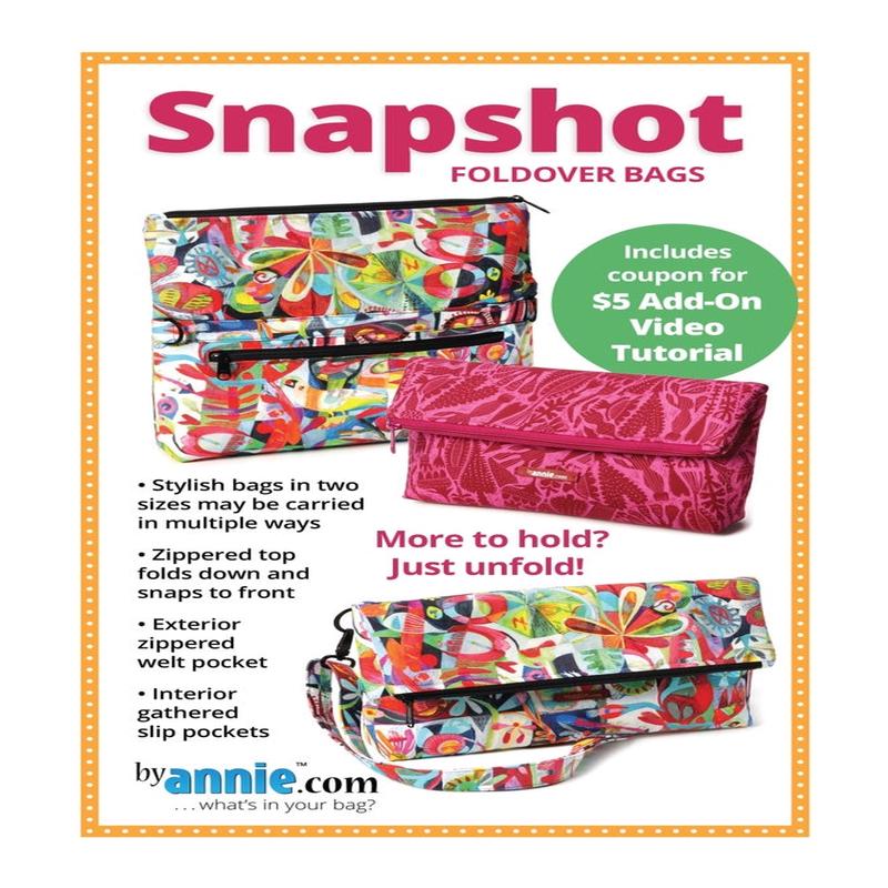 ByAnnie's Snapshot Foldover Bag Pattern PBA299