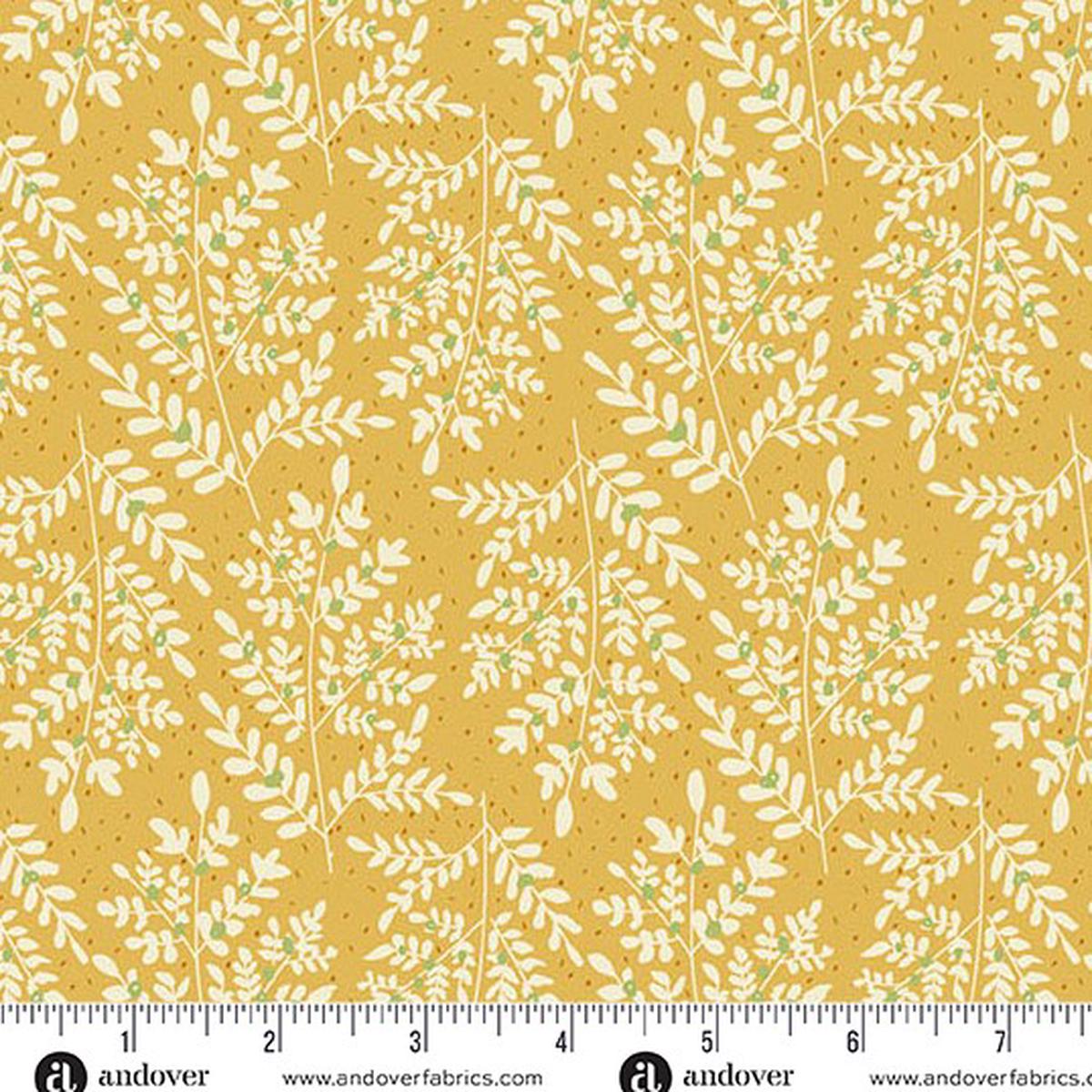 andover-Yellow Fern & Fronds 1628Y Flourish by Alexandra Bordallo