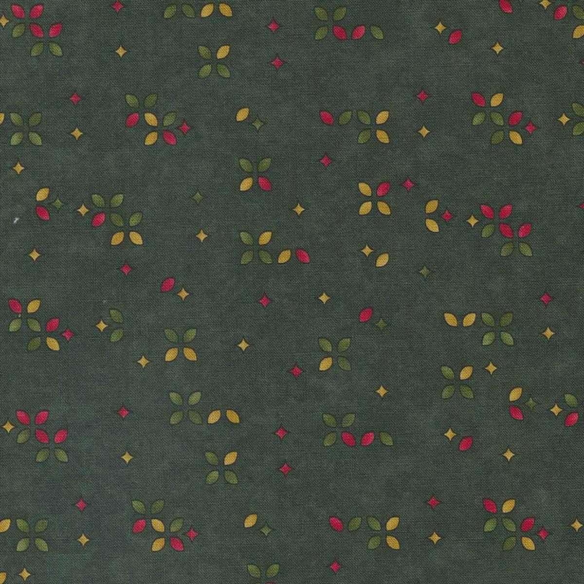 Moda Twelve Days Fabric - Fleurs Emerald 6954-13