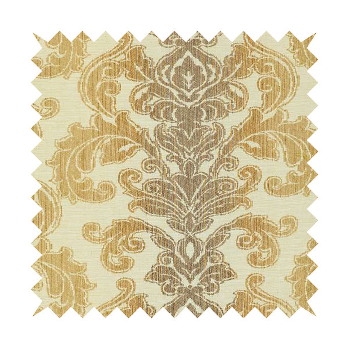 Palmette Classic Flower Leaf Design Pattern Beige Lilac Chenille Upholstery Material Fabrics - ZZ-013