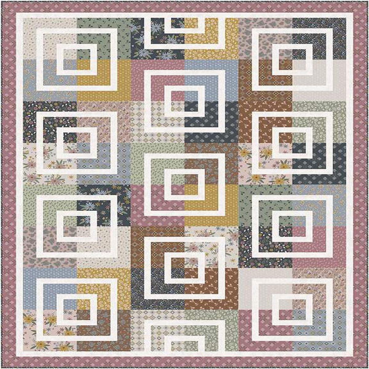 SALE Square Root Quilt PATTERN P042 - Amber Johnson - Riley Blake - INSTRUCTIONS Only - Fat Quarter Friendly - Multiple Sizes