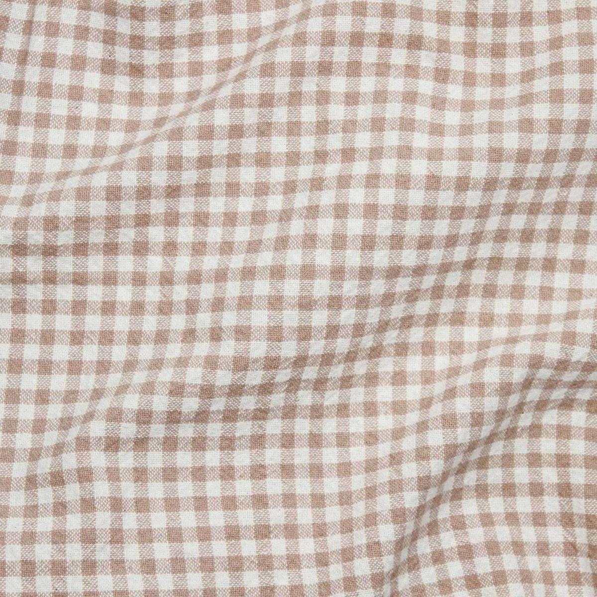 Telio Organic Cotton Gingham 55 Inch Wide - Dusty Pink 45235-07
