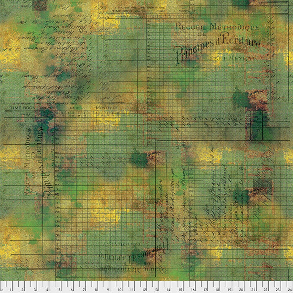 Moss Principal Methods Abandoned 44"/45" Cotton Fabric Per Yard