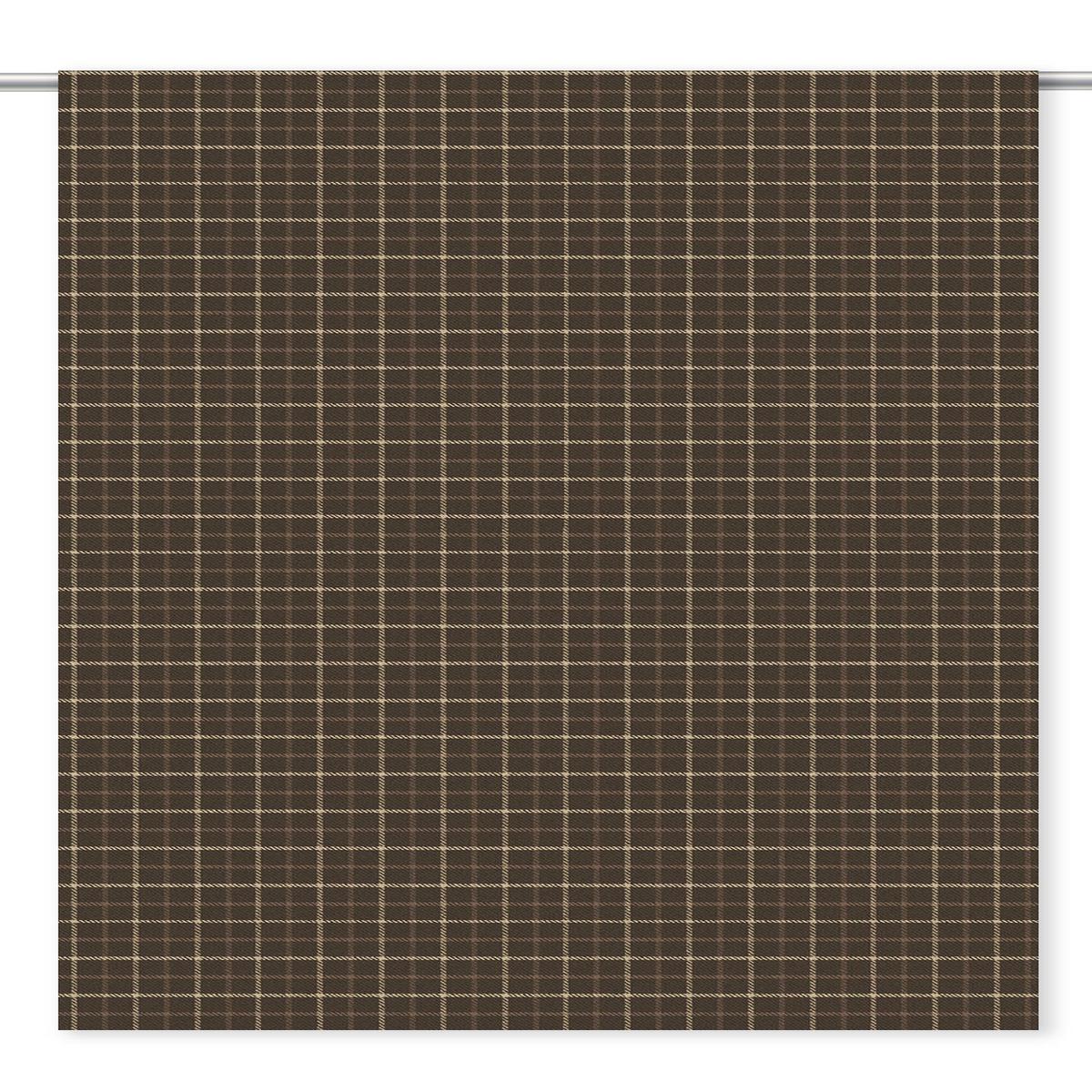 'Barista' Fabric by the Yard (Chocolate Brown/ Beige)