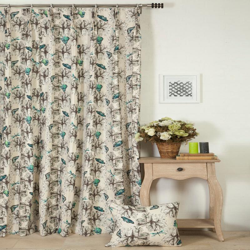 'Darner' Fabric by the Metre (Blue)