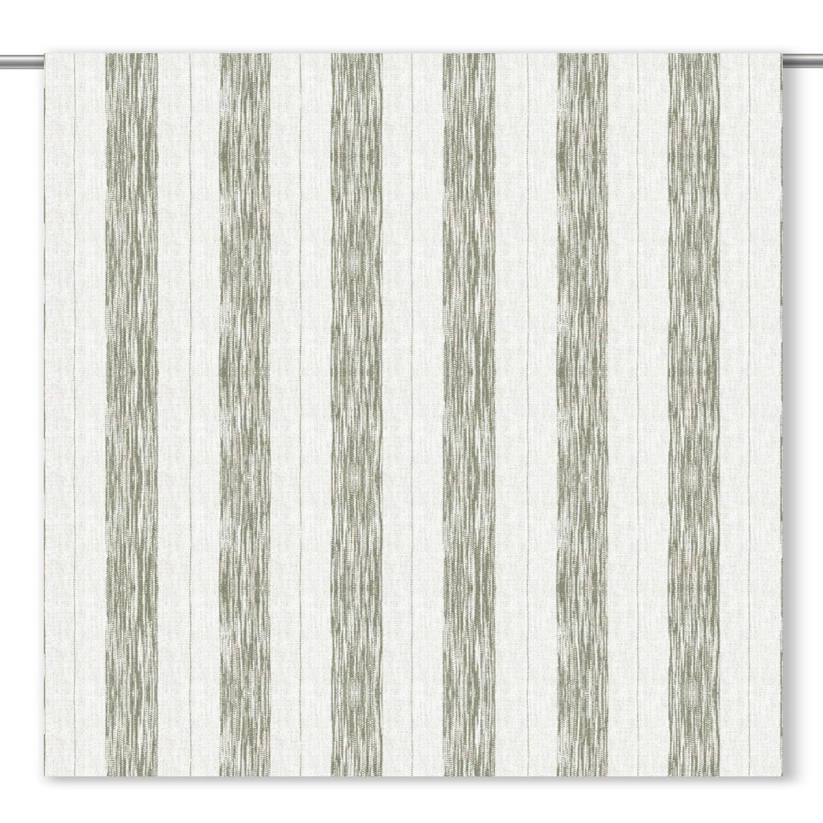 'Moss Print' Fabric by the Yard (Moss Green/ White)