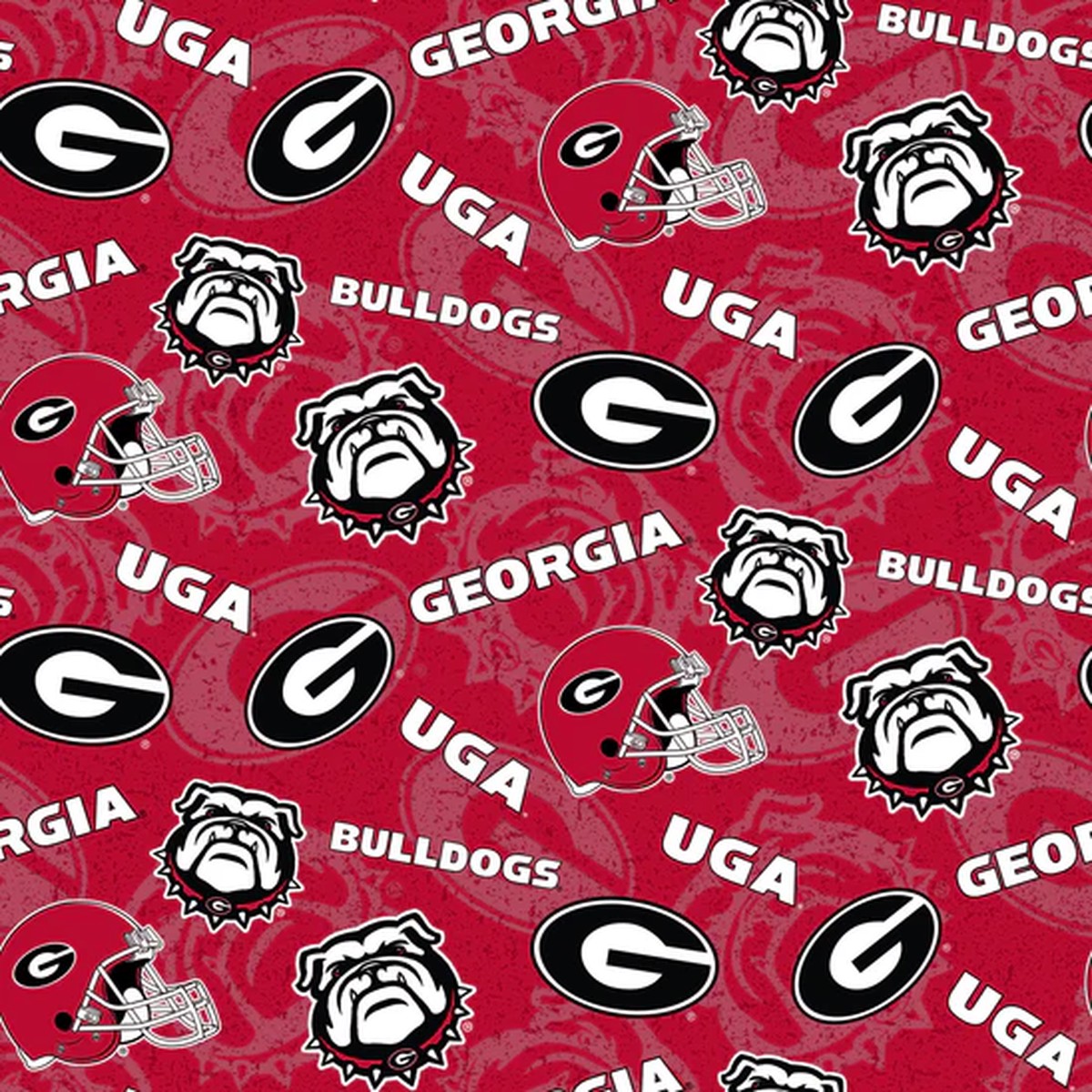 Fabric Sykel Enterprises University of Georgia Tone on Tone by the Quarter Yard GA1178