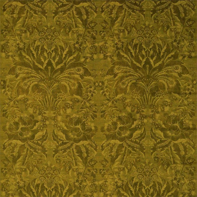 Ducato Velvet Damask Tigers Eye Fabric by Zoffany