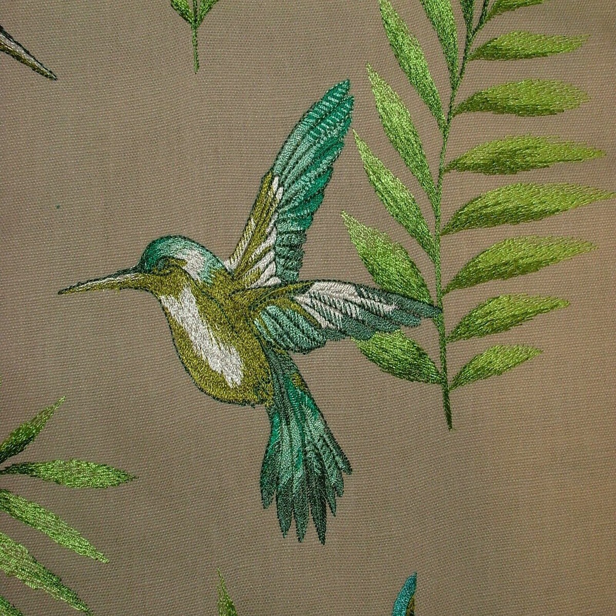 iLiv Embroidered Curtain Fabric MONTSERRAT LAGOON Upholstery Cushion Roman Blind
