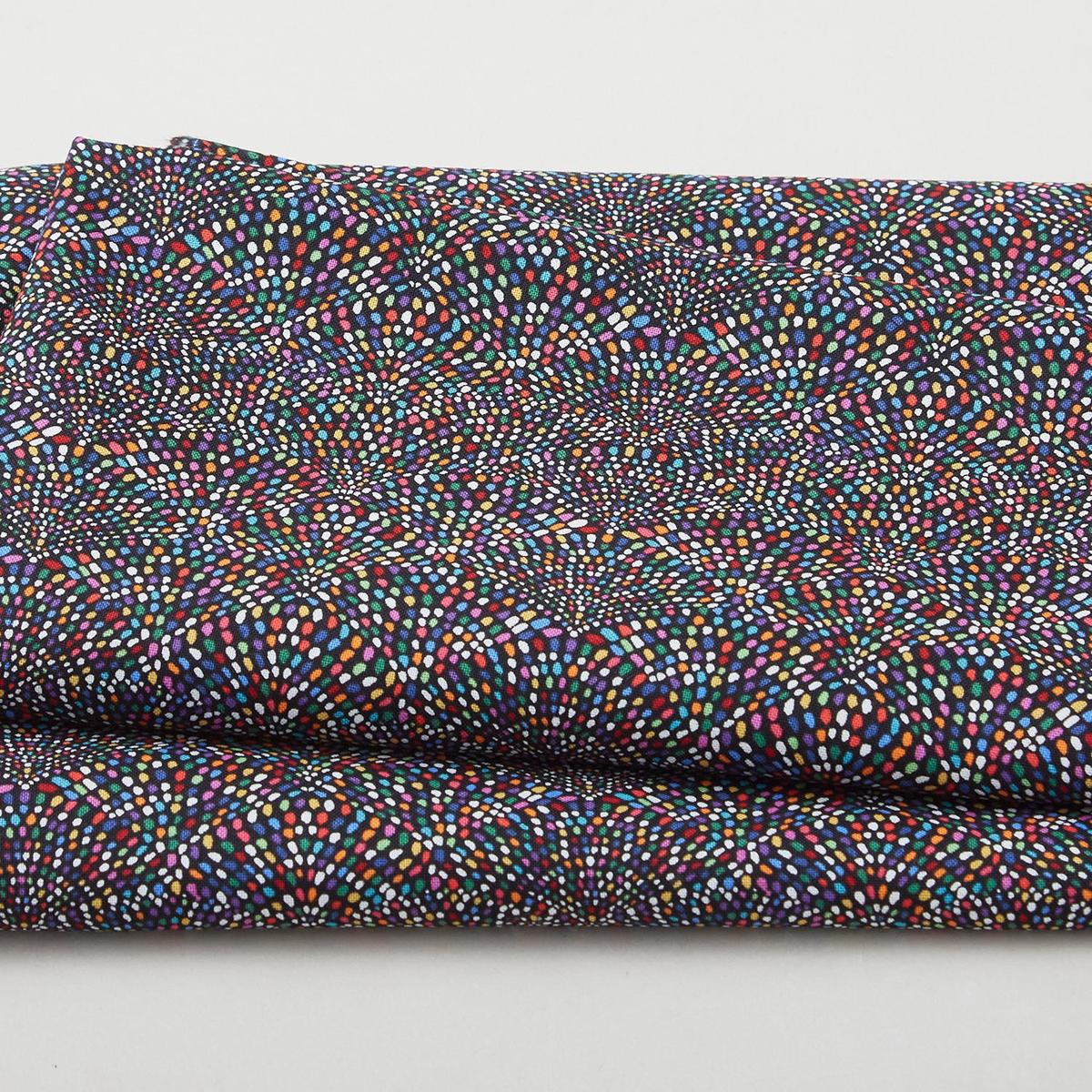 Scalloped Hills 2 - Cheerful Hills Black 2 Yard Cut