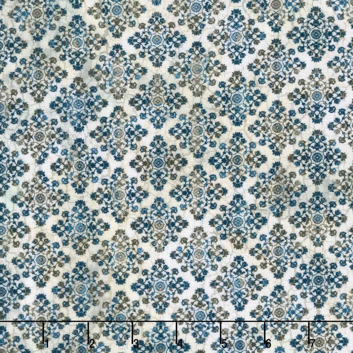 Carpet Bag Romance - Medallion Blue Yardage