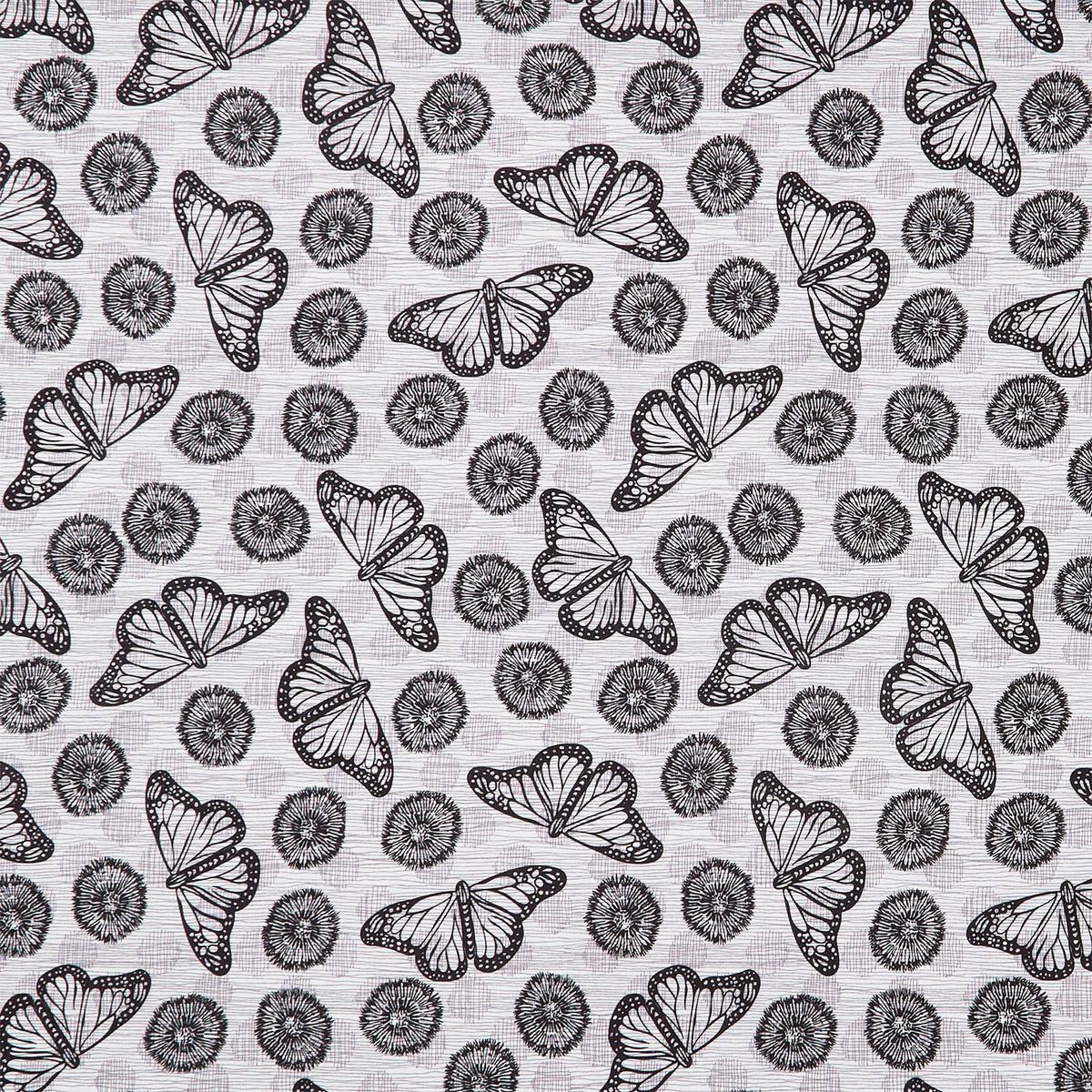 Winding Road - Flight White/Black Yardage