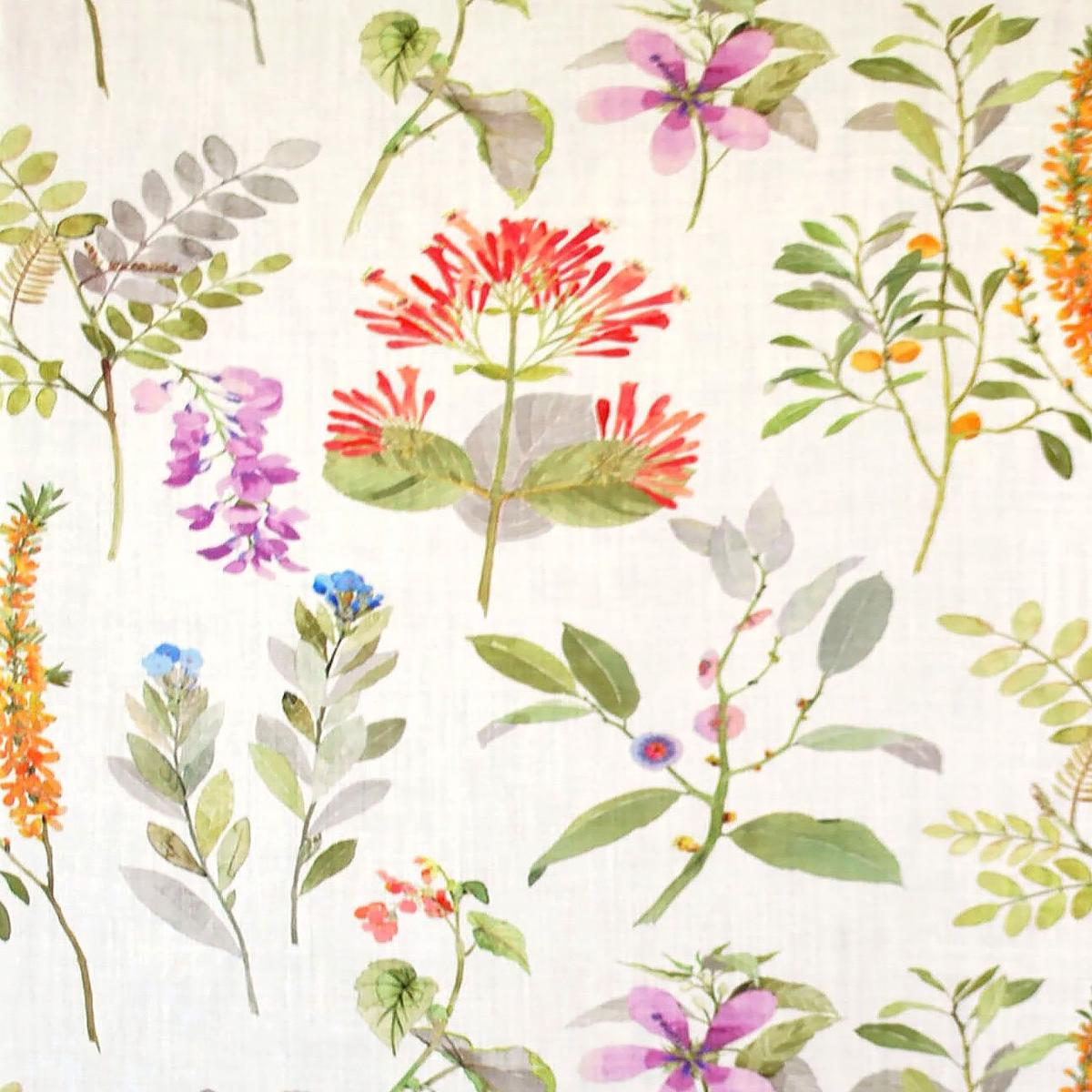 SCALAMANDRE SISSINGHURST FABRIC CORAL / MULTI - LO 00035016 NEW SKU # LO50160003