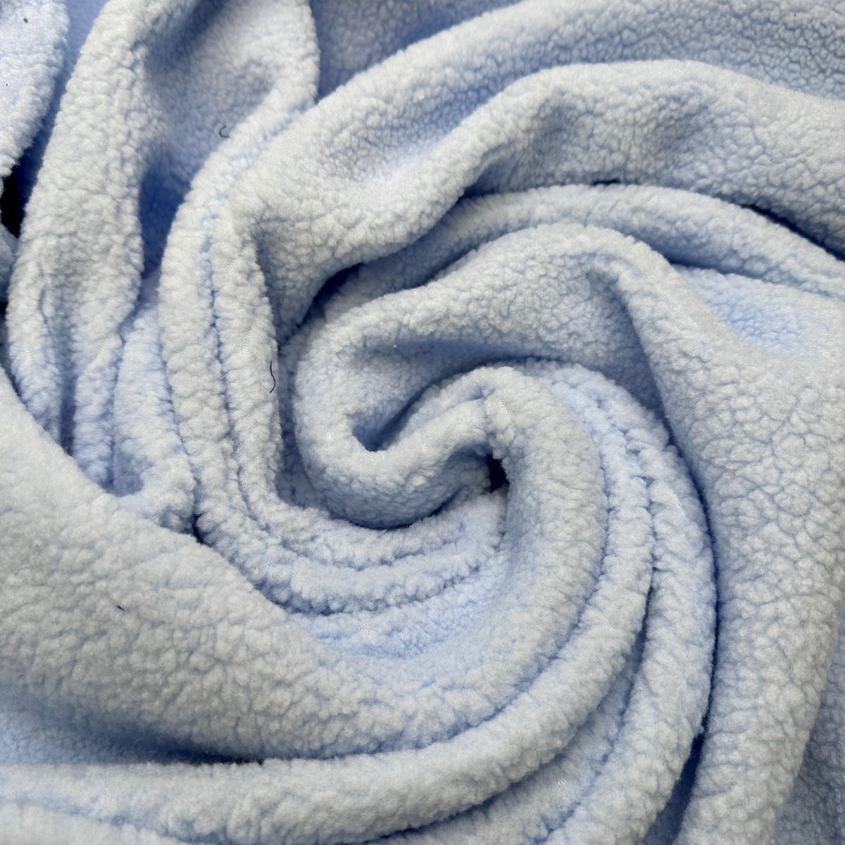 The First Frost Of The Season - Fleece Polyester Blend Knit - Light Blue - 1.5M Bundle