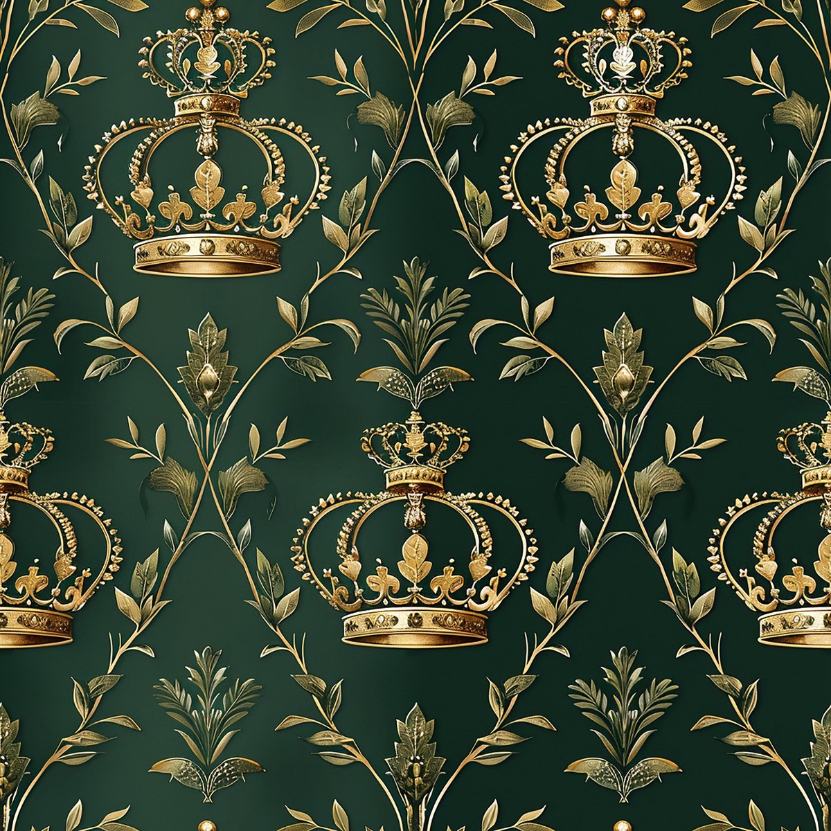 Jamesons Crowns Pattern 7 Quilting Cotton Fabric