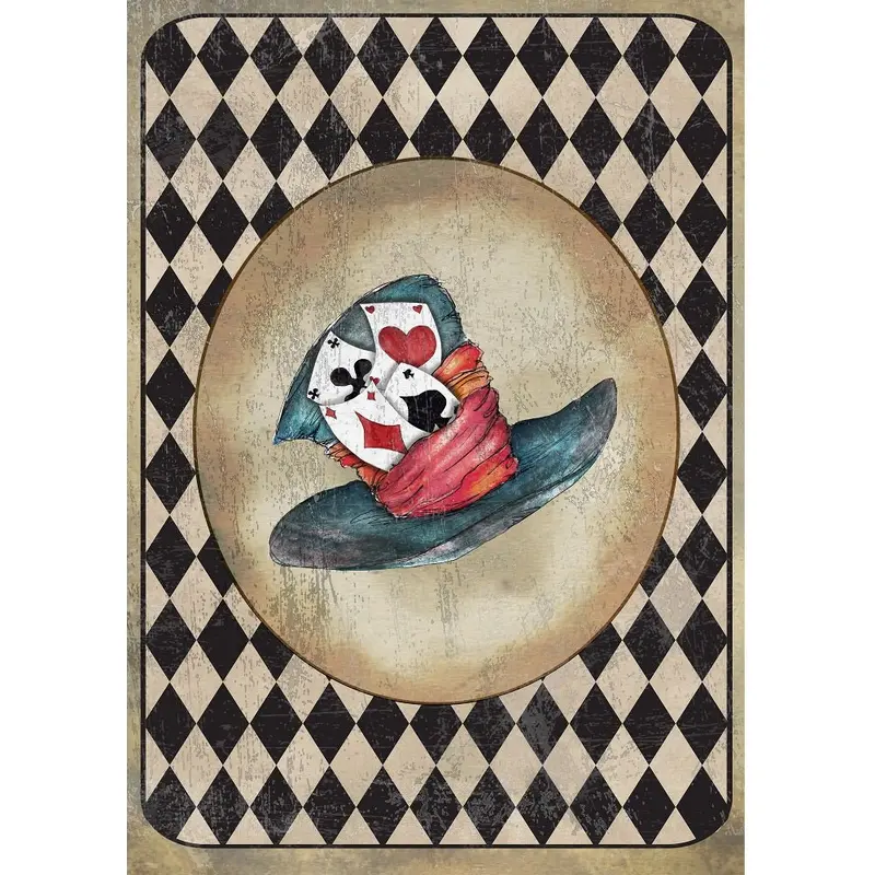 Alice in Wonderland Hat Fabric Panel