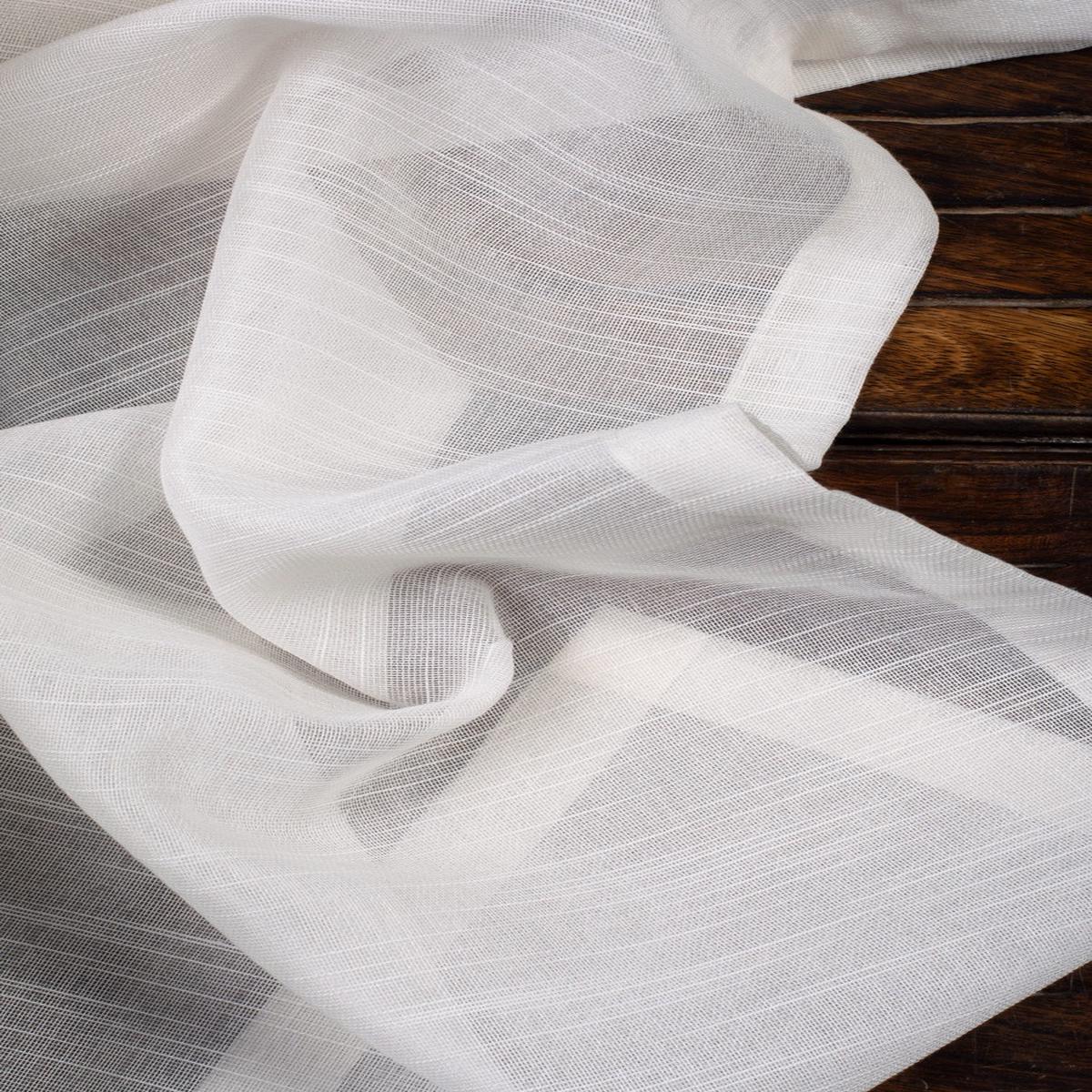 'Lustrous Lumina' Fabric by the Yard (White)